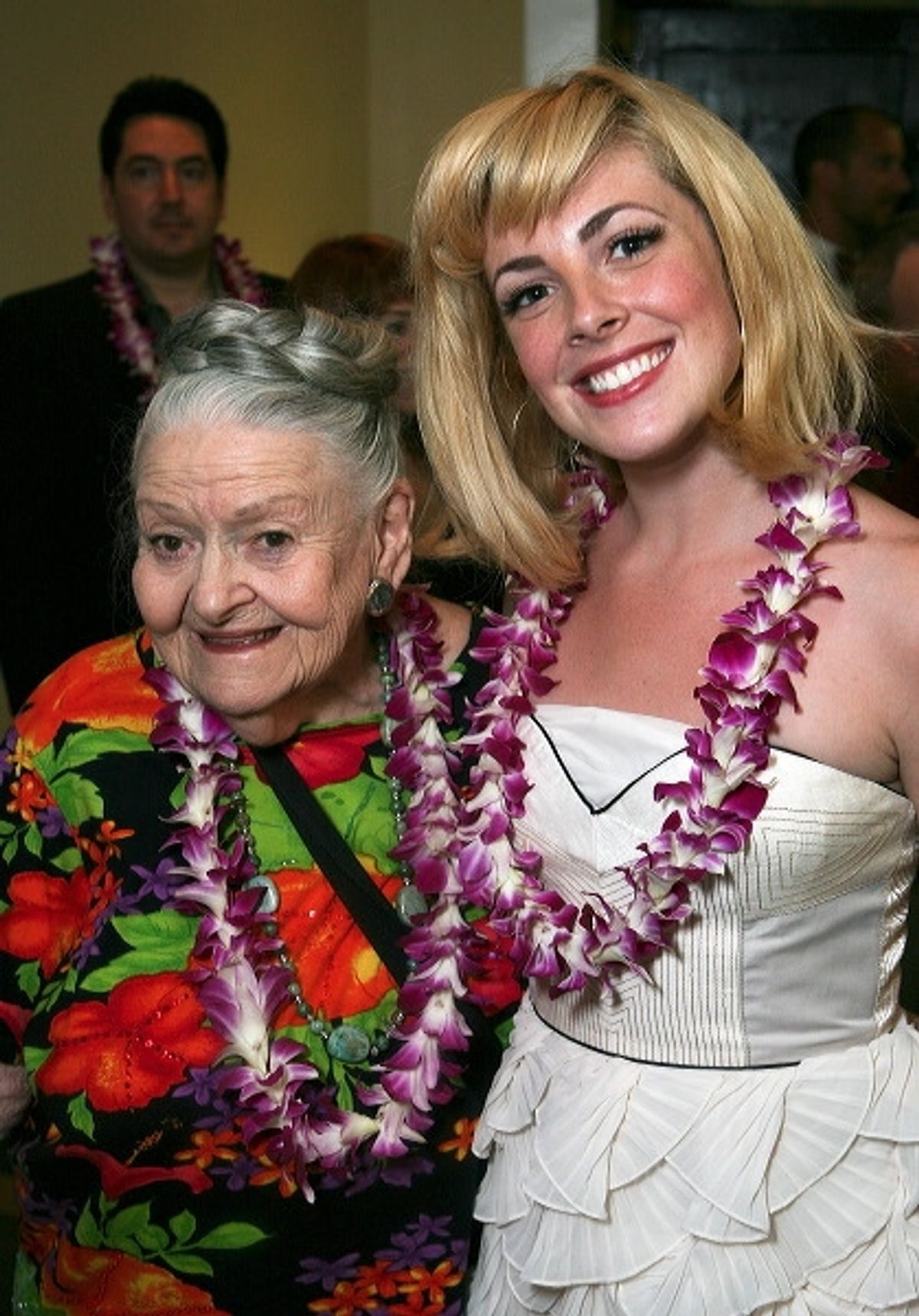 Roslynd Lowe Mass (L) (Original Broadway cast) and cast member Kate Fahrner at Opening Night of SOUTH PACIFIC At The CTG/Ahmanson Theatre