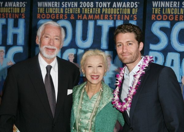 John Kerr, France Nuyen (Lt. Cable and Liat in the film) pose with Matthew Morrison Photo