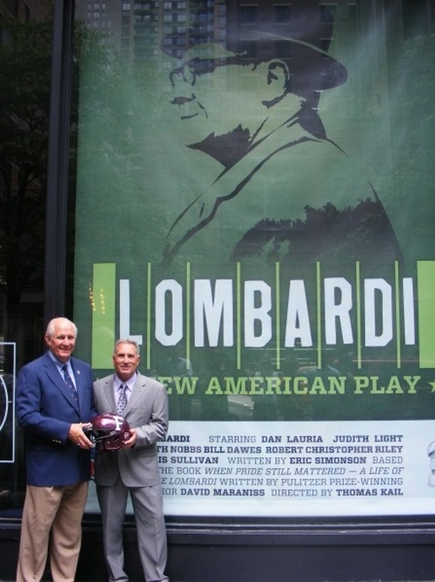 Photo Coverage: LOMBARDI Debuts Window Display at Circle in the Square Theatre on Broadway Photo Coverage: LOMBARDI Debuts Window Display at Circle in the Square Theatre on Broadway Image