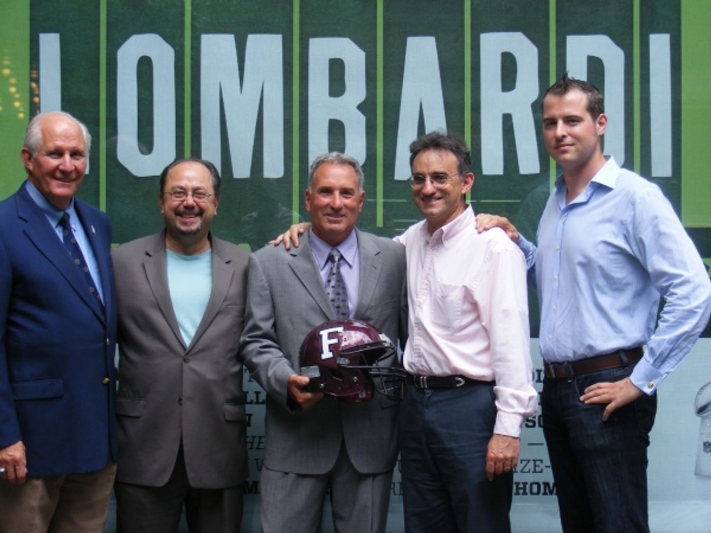 Photo Coverage: LOMBARDI Debuts Window Display at Circle in the Square Theatre on Broadway Photo Coverage: LOMBARDI Debuts Window Display at Circle in the Square Theatre on Broadway Image
