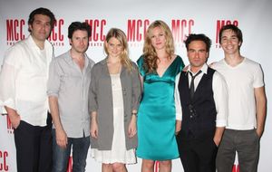 Craig Bierko, Julia Stiles, Johnny Galecki, Justin Long and the cast of FILTHY TALK Photo