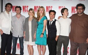 Craig Bierko, Julia Stiles, Johnny Galecki, Justin Long and the cast of FILTHY TALK w Photo