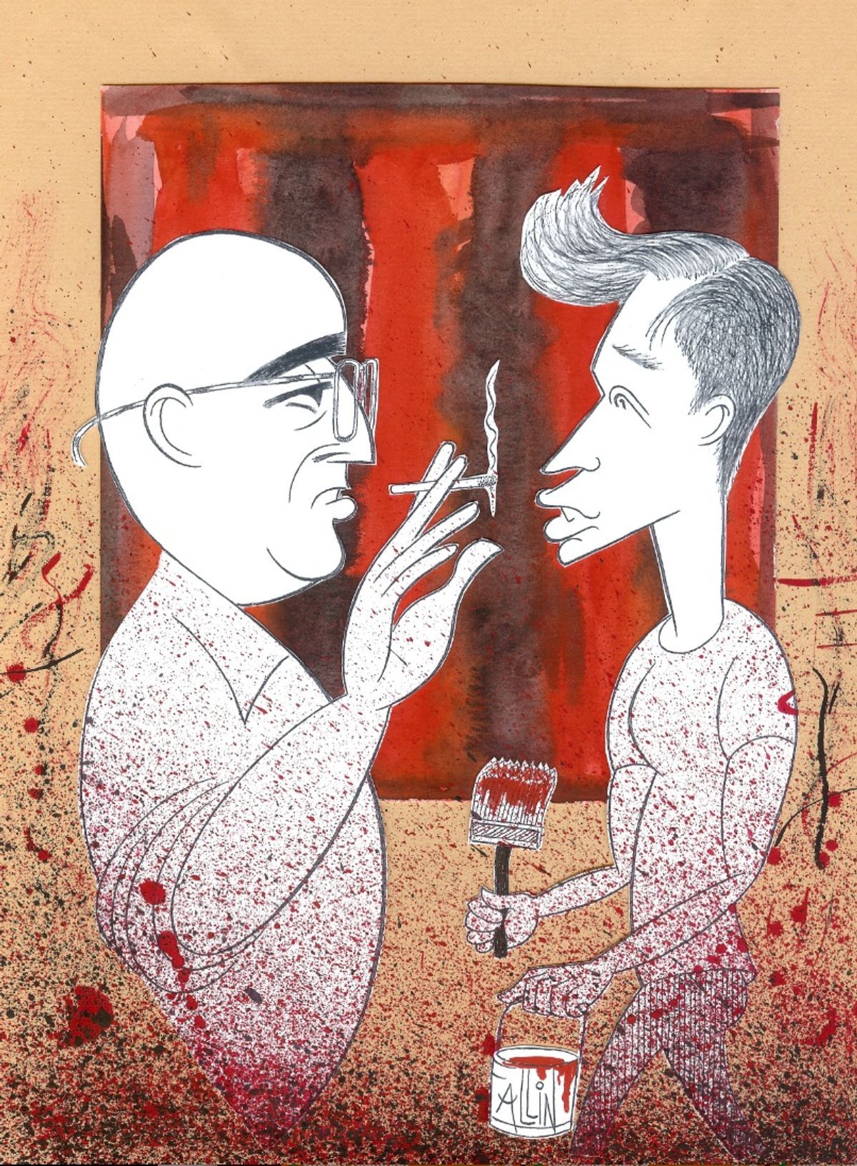 Alfred Molina and Eddie Redmayne in RED at 