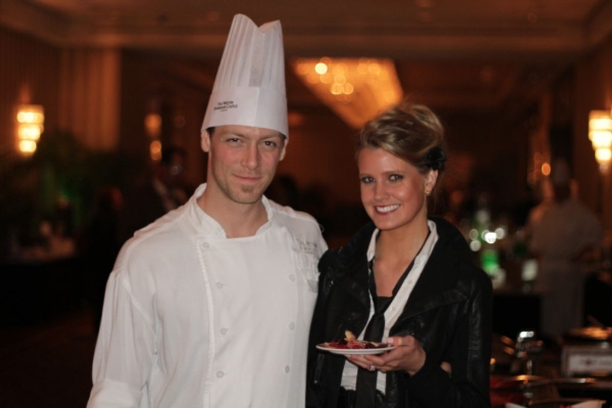 Kelly Foss with one of the After-Party Chefs at 