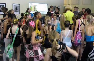 Casting Director Nora Brennan and Billy Elliot hopefulls @ BroadwayWorld Casting Director Nora Brennan and Billy Elliot hopefulls Photo