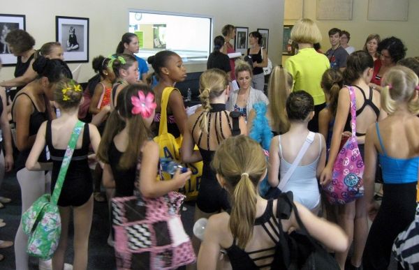 Casting Director Nora Brennan and Billy Elliot hopefulls Photo