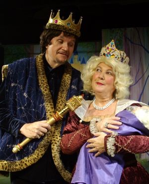 Paul Janes-Brown as King Thurston, (R) Barbara Sedano Photo