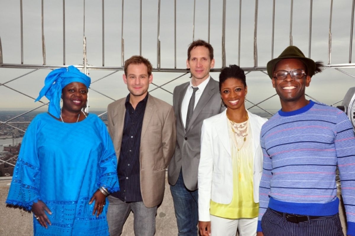 Lillias White, Chad Kimball, Stephen Kunken, Montego Glover and Sahr Ngaujah at 