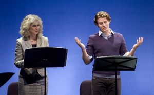 Blythe Danner and Jonathan Groff @ BroadwayWorld Blythe Danner and Jonathan Groff Photo