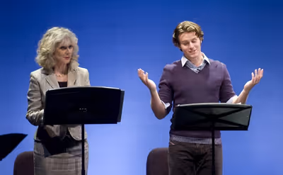 Blythe Danner and Jonathan Groff Photo
