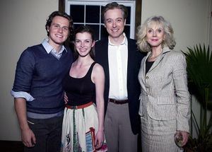 Jonathan Groff, Betty Gilpin, Mark Shanahan, director, and Blythe Danner @ BroadwayWorld Jonathan Groff, Betty Gilpin, Mark Shanahan, director, and Blythe Danner Photo