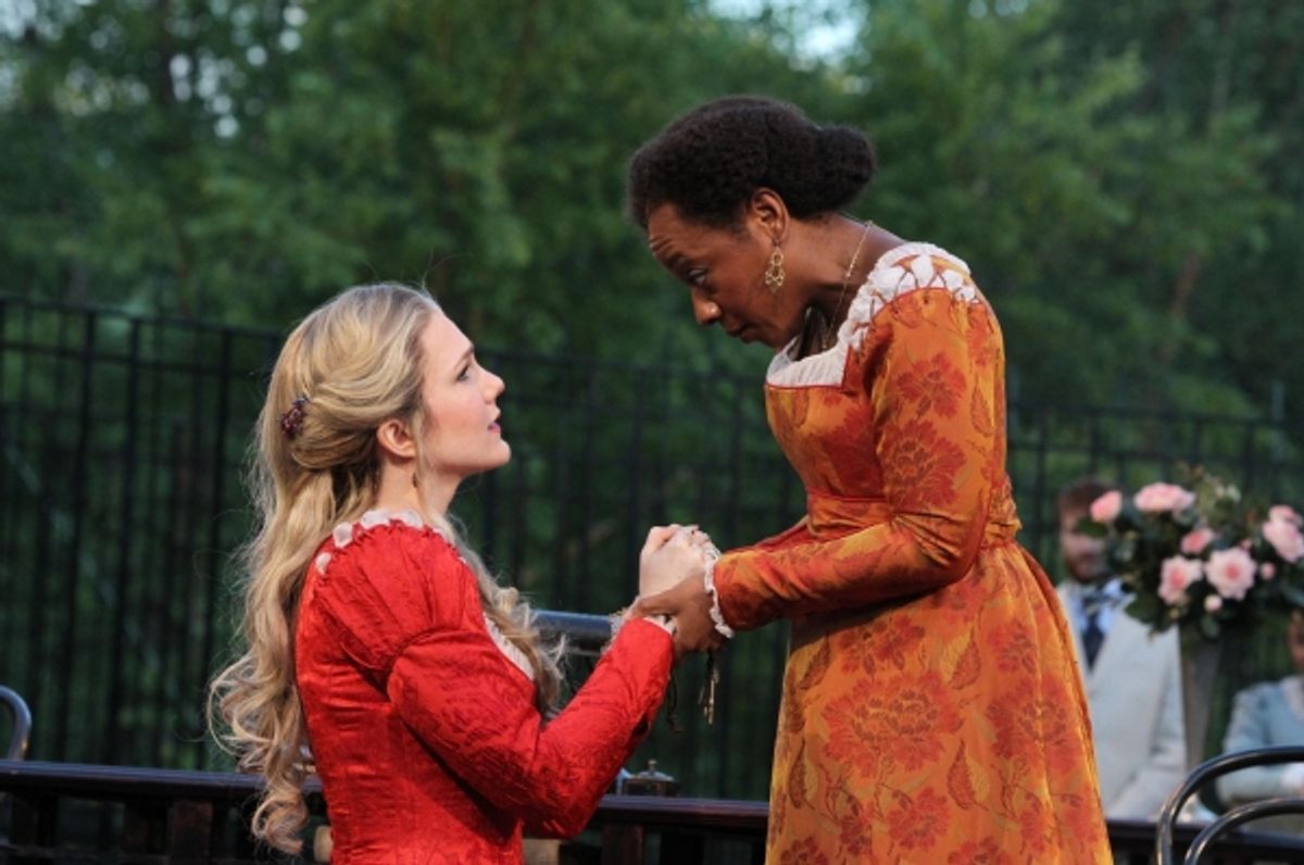 Lily Rabe and Marianne Jean-Baptiste at 