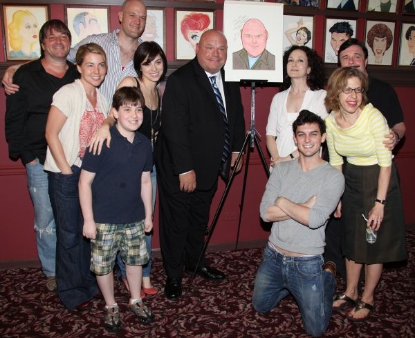 (l to r) Jim Borstelmann, Zachary James, Krysta Rodriguez, Adam Riegler, Kevin Chambe Photo