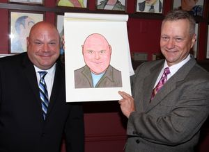 Max Klimavicius presents Kevin Chamberlin with his new caricature! @ BroadwayWorld Max Klimavicius presents Kevin Chamberlin with his new caricature! Photo