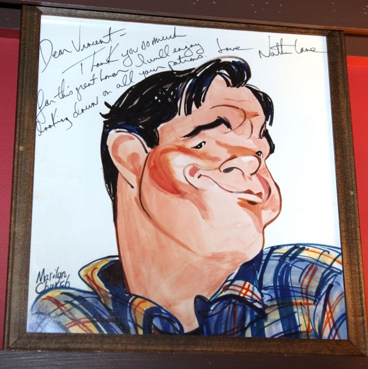 Nathan Lane's carcicature at 