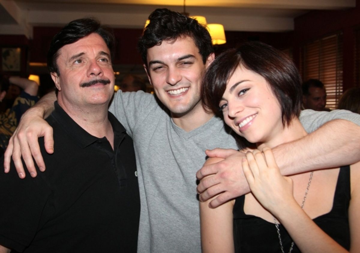 Nathan Lane, Wesley Taylor & Krysta Rodriguez at 