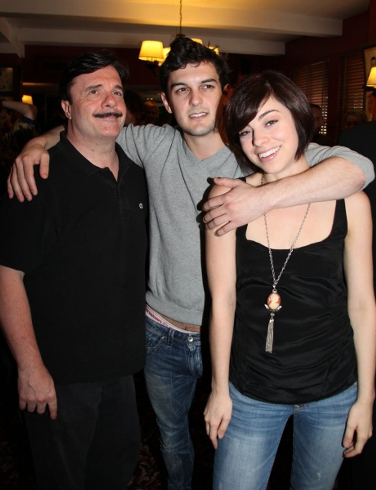 Nathan Lane, Wesley Taylor & Krysta Rodriguez at 