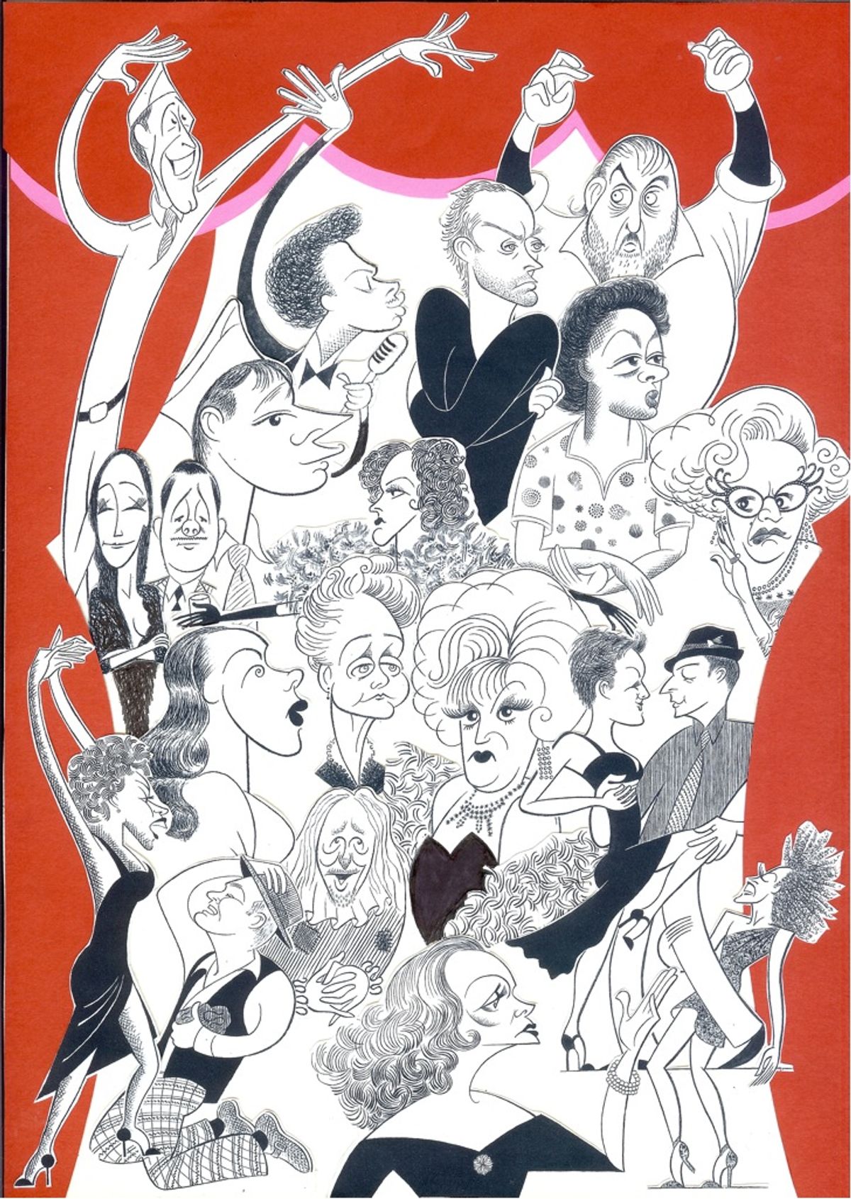 Top: Jeffry Denman (Yank!), Chester Gregory (Dreamgirls), Jude Law (Hamlet), Jim Brochu (Zero Hour); 2nd Row: Bebe Neuwirth & Nathan Lane (The Addams Family), Bobby Steggert (Yank), Katie Finneran (Promises, Promises), Viola Davis (Fences), Dame Edna (All at 