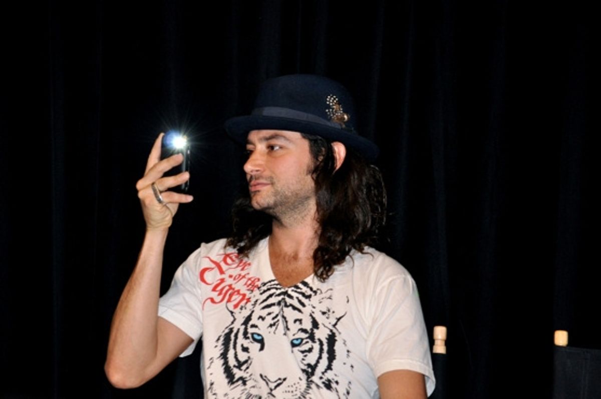 Constantine Maroulis taking a few photos at 
