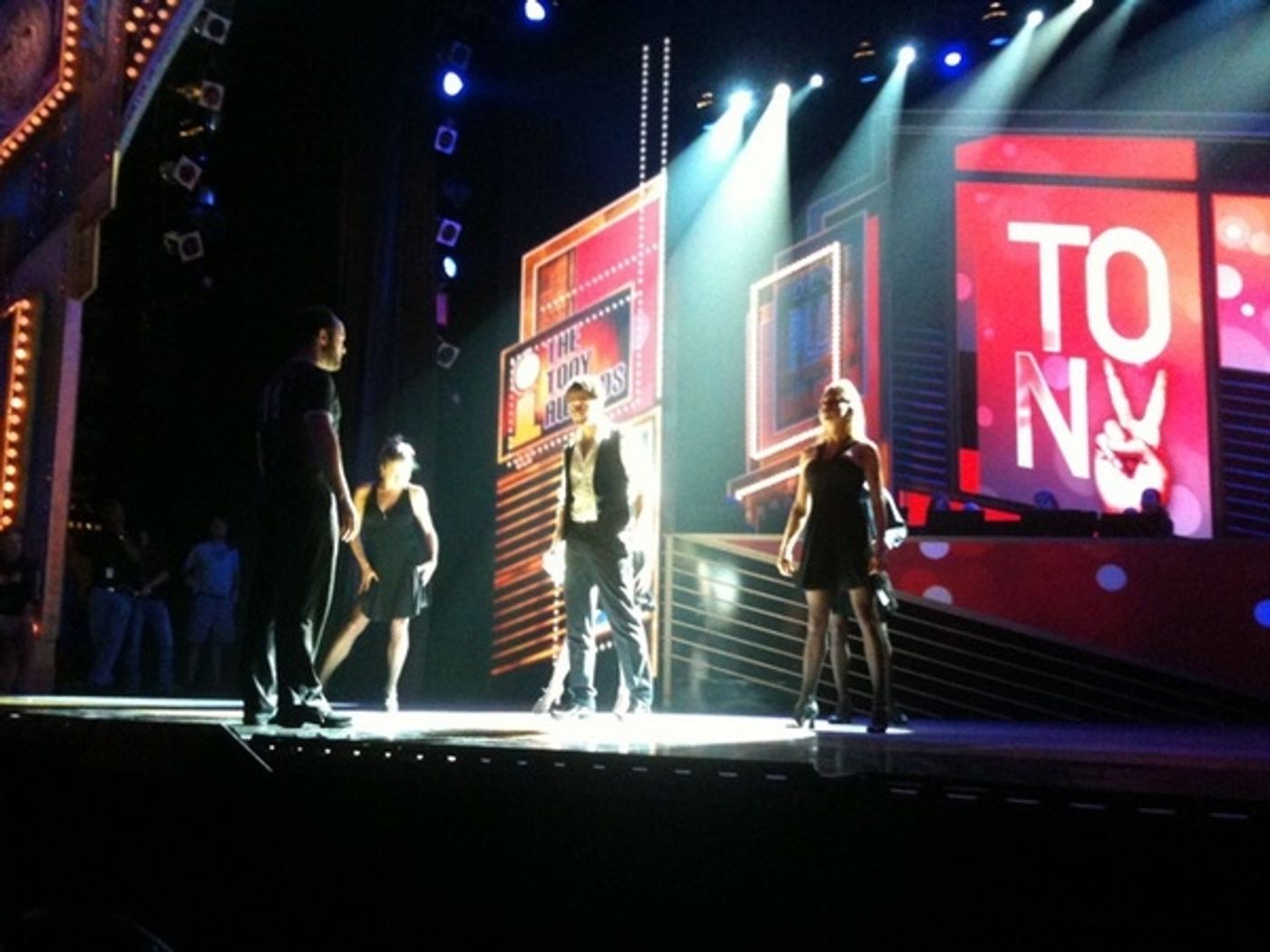 Photos: GLEE's Michele & Morrison Rehearse For Tony Awards  Image