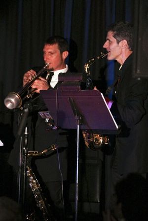 Ted Shumacher and Dave Bass at Upright Cabaret's 'Mighty Mississippi' Photo