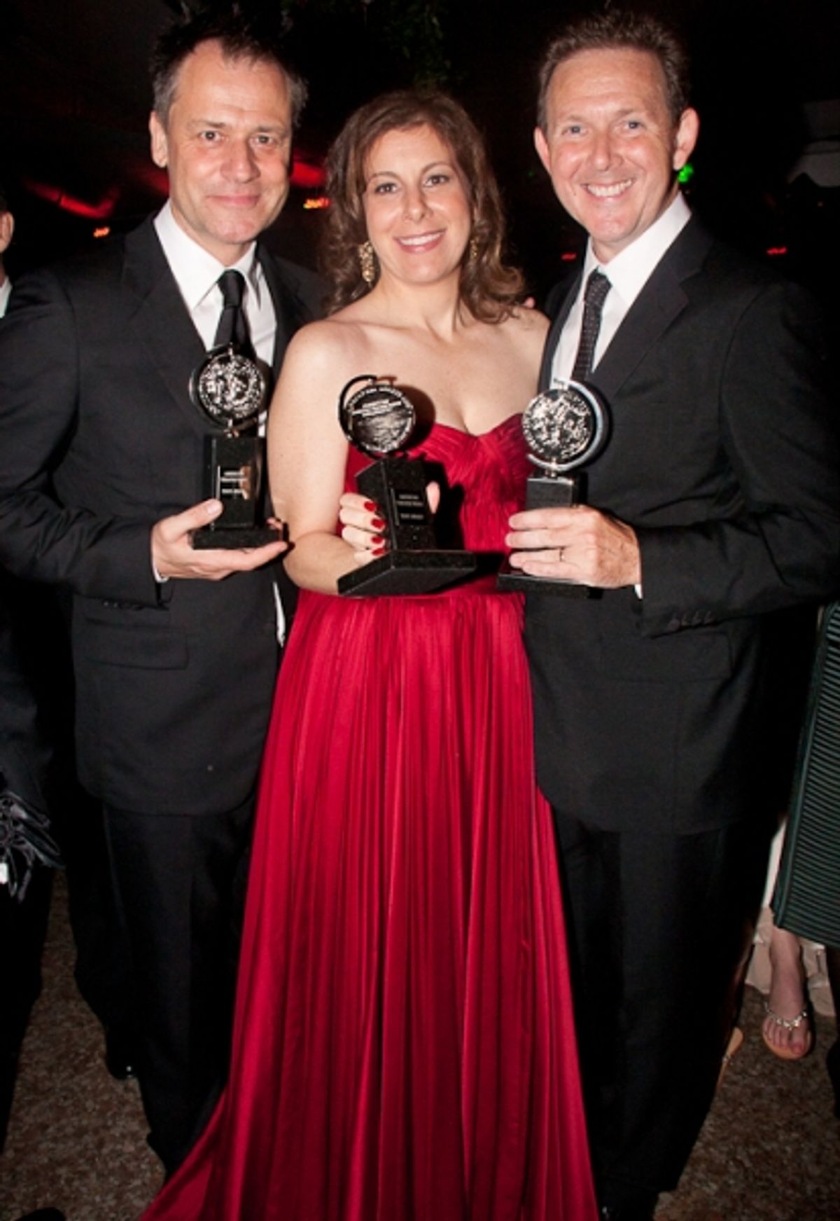 Michael Grandage, Arielle Tepper Madover and John Logan at 