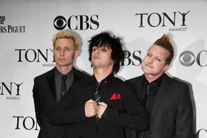 Mike Dirnt, Billie Joe Armstrong and Tre Cool of Green Day Photo