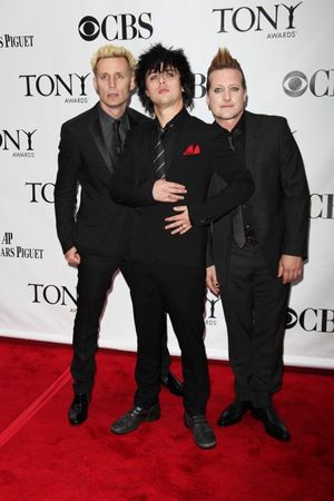 Mike Dirnt, Billie Joe Armstrong and Tre Cool of Green Day Photo