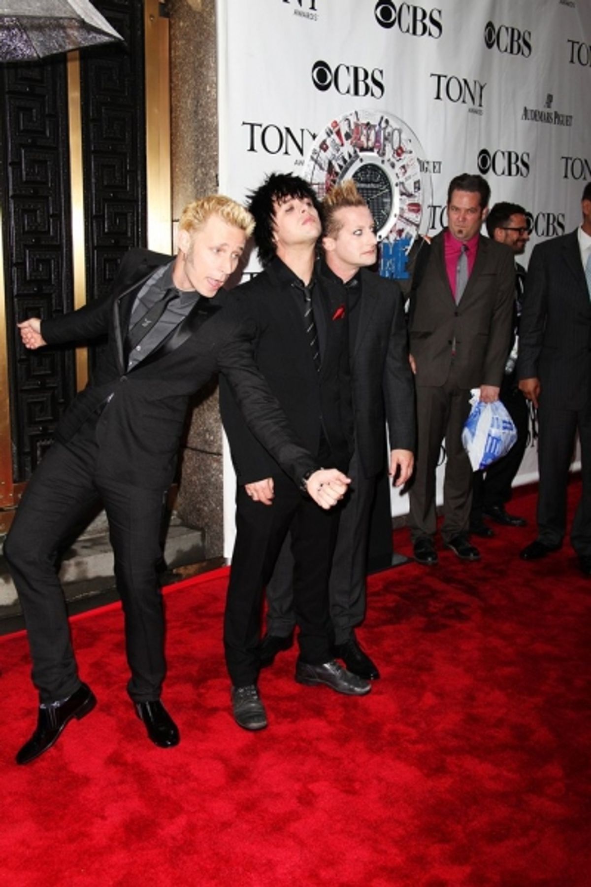 Mike Dirnt, Billie Joe Armstrong and Tre Cool of Green Day at 