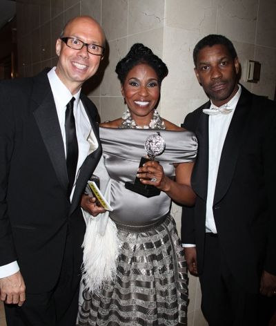 Richie Ridge, Pauletta Pearson & Denzel Washington Photo