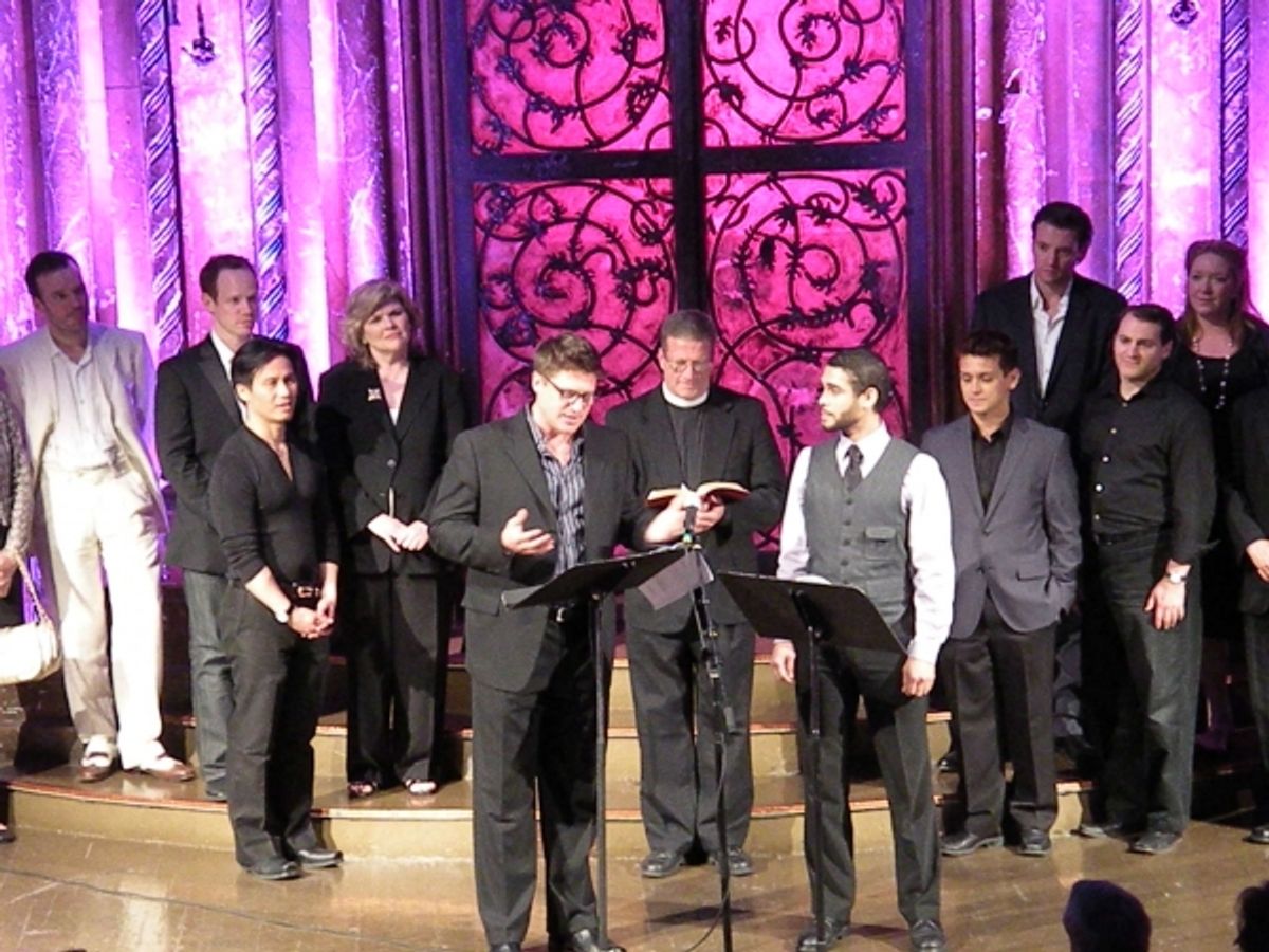 Jefferson Mays, Sean Dugan, B.D. Wong, Debra Monk, Christopher Sieber, Canon Thomas Miller, Wilson Jermaine Heredia, Michael Longoria, Jason Butler Harner, Michael Stuhlbarg, Kristine Nielsen at 