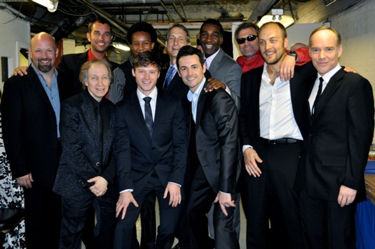 Scott Coulter, Scott Siegel, Douglas Ladnier, Bobby Steggert, Kendrick Jones, Gregg Edelmann, Max VonEssen, Norm Lewis, Marc Kudisch, Alexander Gemignani and Michael Winther at 