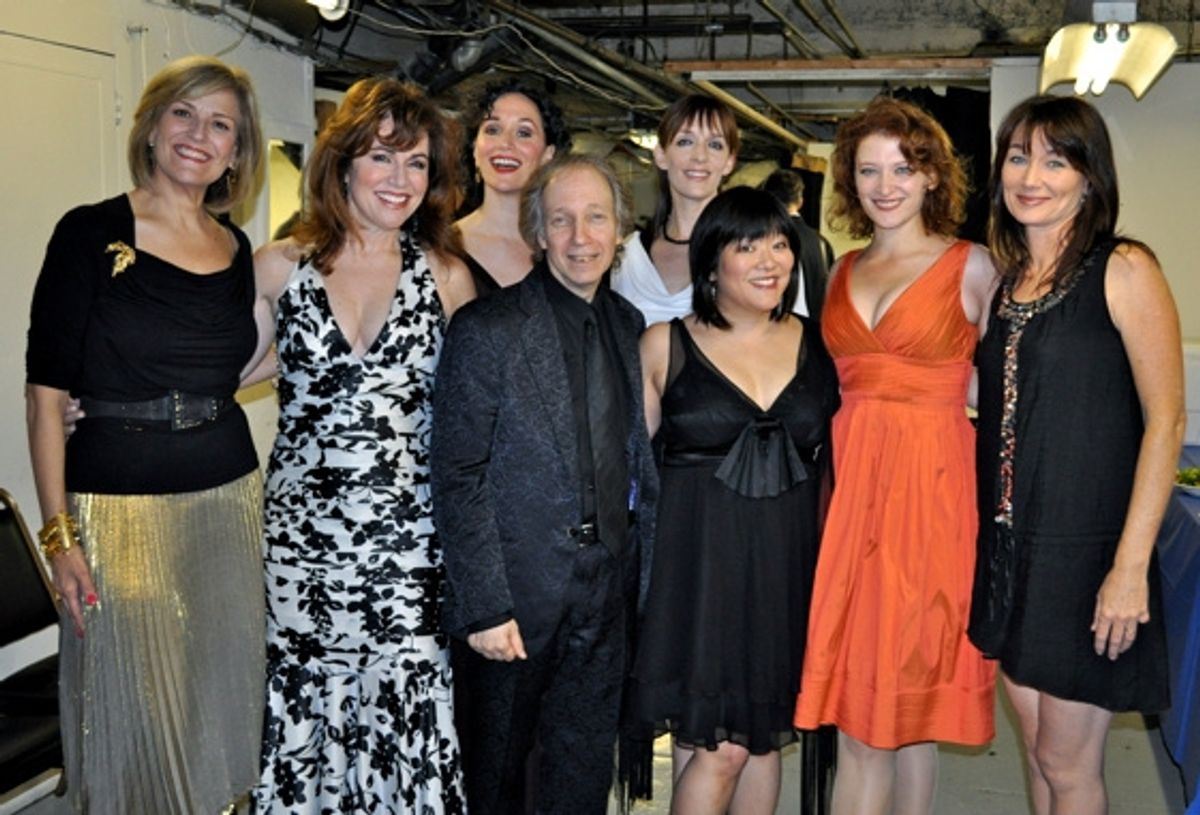 Karen Mason, Debbie Gravite, Barbara Walsh, Scott Siegel, Julia Murney, Ann Harada, Kerry O'Malley and Lari White at 