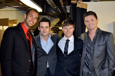 Douglas Ladnier, Max VonEssen, Bobby Steggert and Spencer Liff Photo