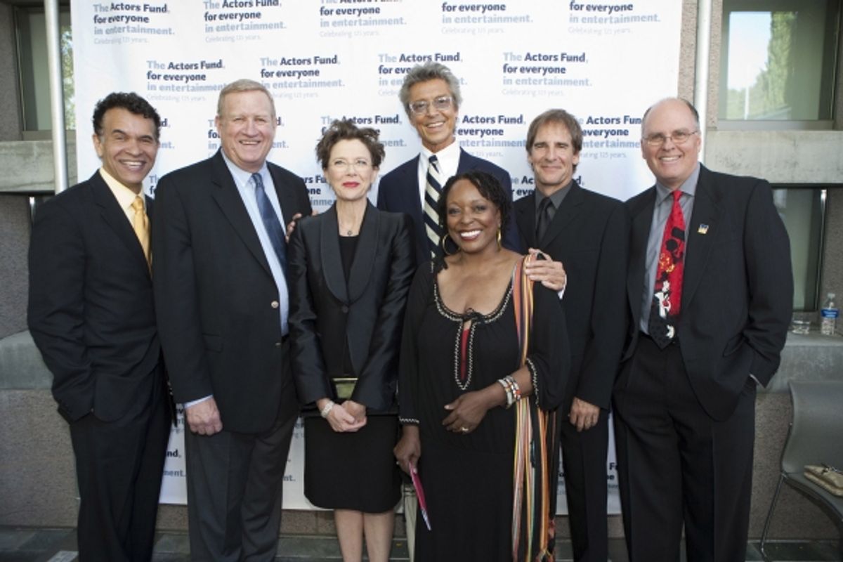 Brian Stokes Mitchell, Annette Bening and Tommy Tune with SAG Board members Ken Howard, L Scott Caldwell, Scott Bakula and Jeff Austin at 