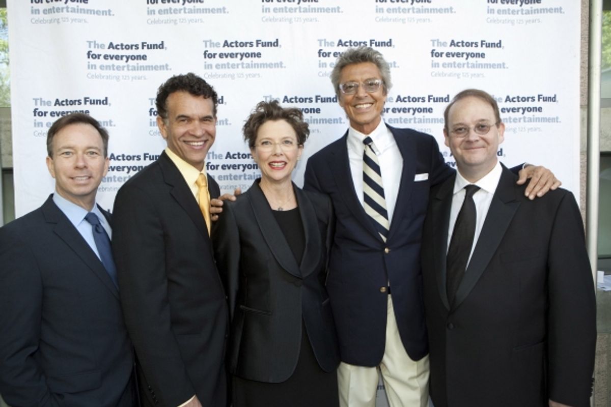 David Rambo, Brian Stokes Mitchell, Annette Bening, Tommy Tune and Marc Cherry at 