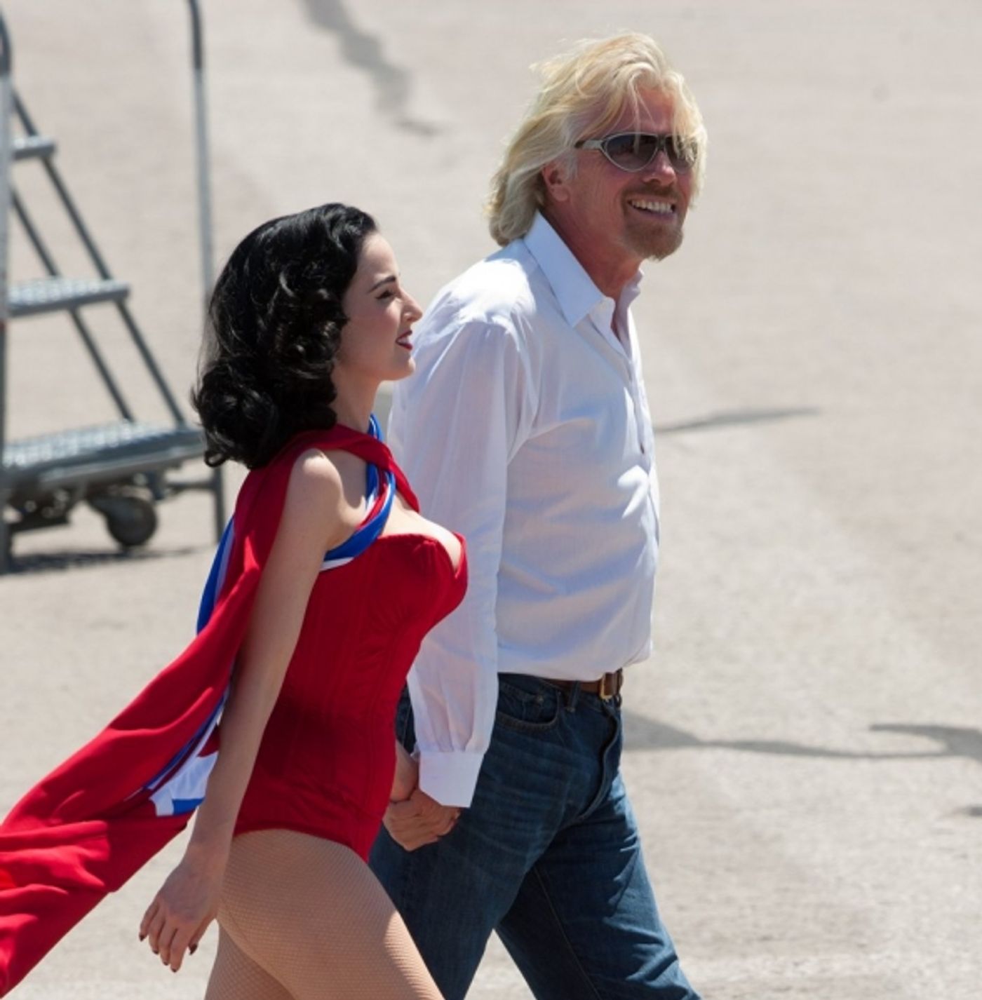 Photo Coverage: Dita Von Teese Unveils New Las Vegas Virgin Atlantic Plane  Image