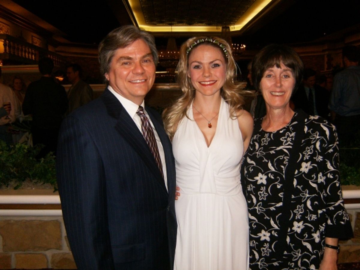 Jennifer Knox (Sugar), center, with her parents Danny and Katy Knox at 