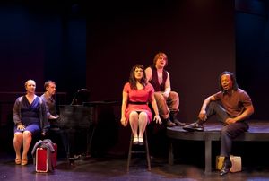 Elizabeth Klinger, musical director/accompanist Eric Nordin, Rebecca Teran, David Col Photo