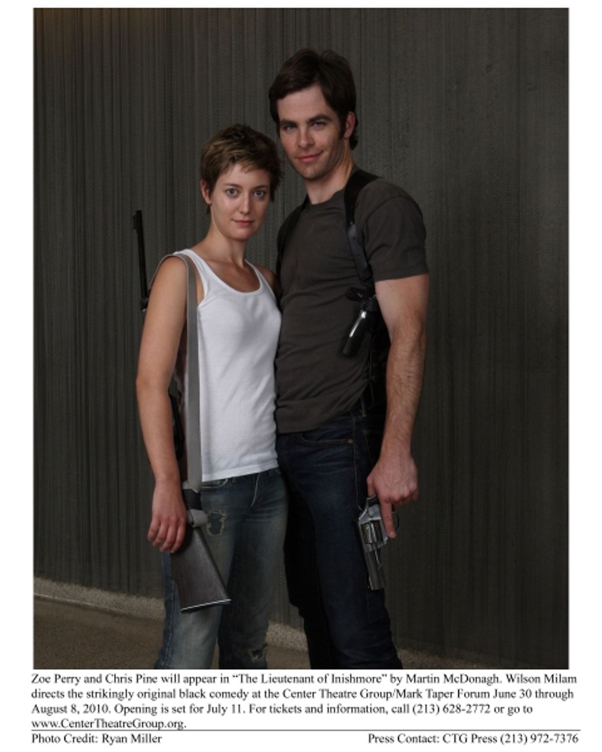 Zoe Perry and Chris Pine at 