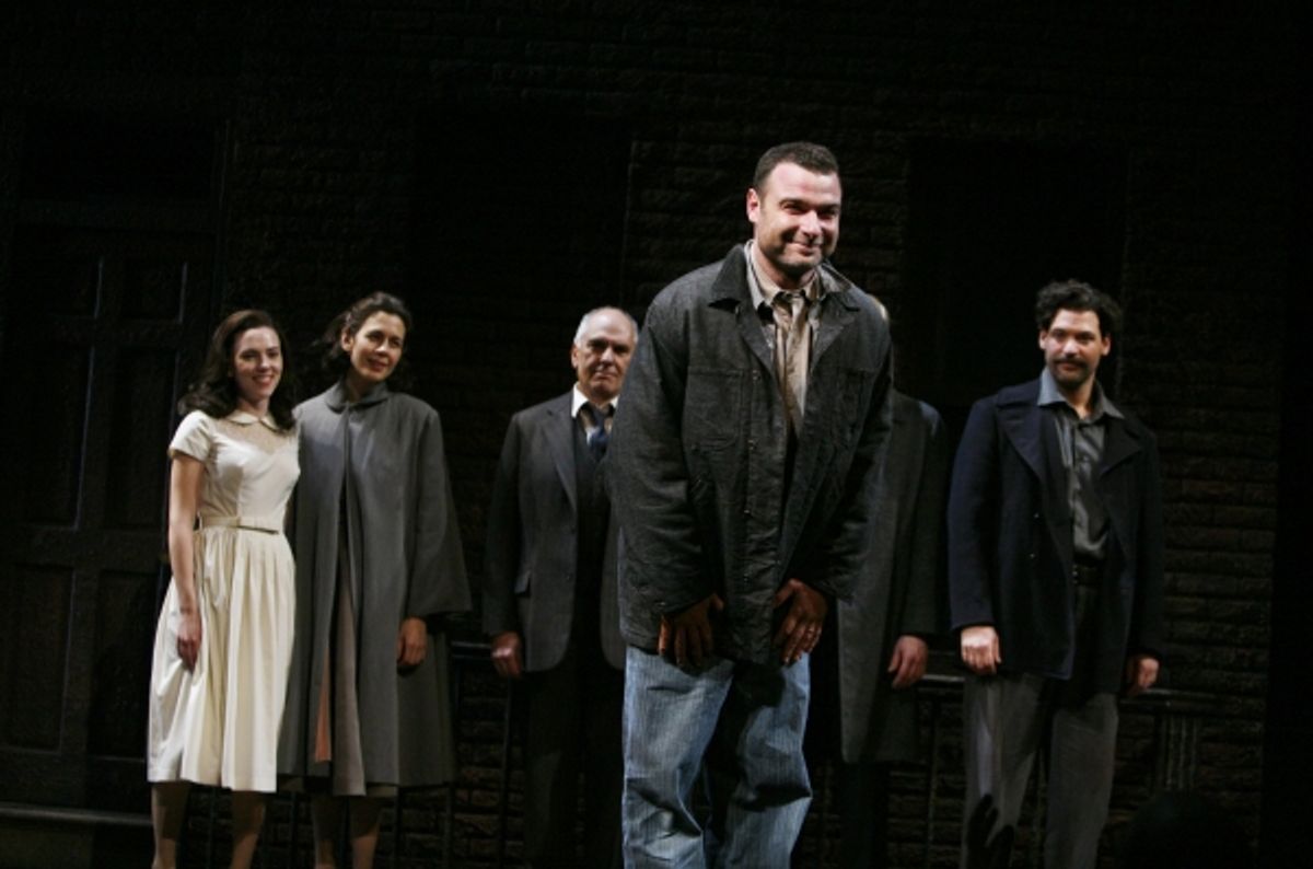 Scarlett Johansson, Liev Schreiber, Jessica Hecht, Michael Cristofer, Morgan Spector & Corey Stoll at 