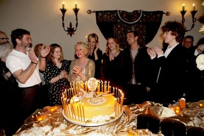 Family gathers for Private party including L-R Antonio Banderas, Stella Banderas, Tip Photo