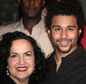 Olga Merediz and Corbin Bleu
 Photo