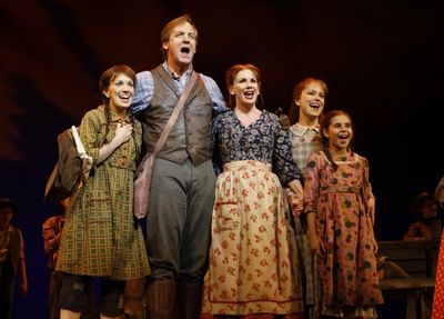 Kara Lindsay as Laura Ingalls, Steve Blanchard as Charles 'Pa' Ingalls, Melissa Gilbe Photo