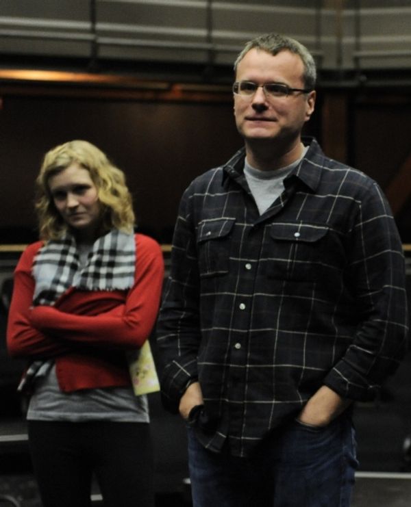 (l to r) Greta Honold (Annie) and Chris McGarry (Bob)  Photo