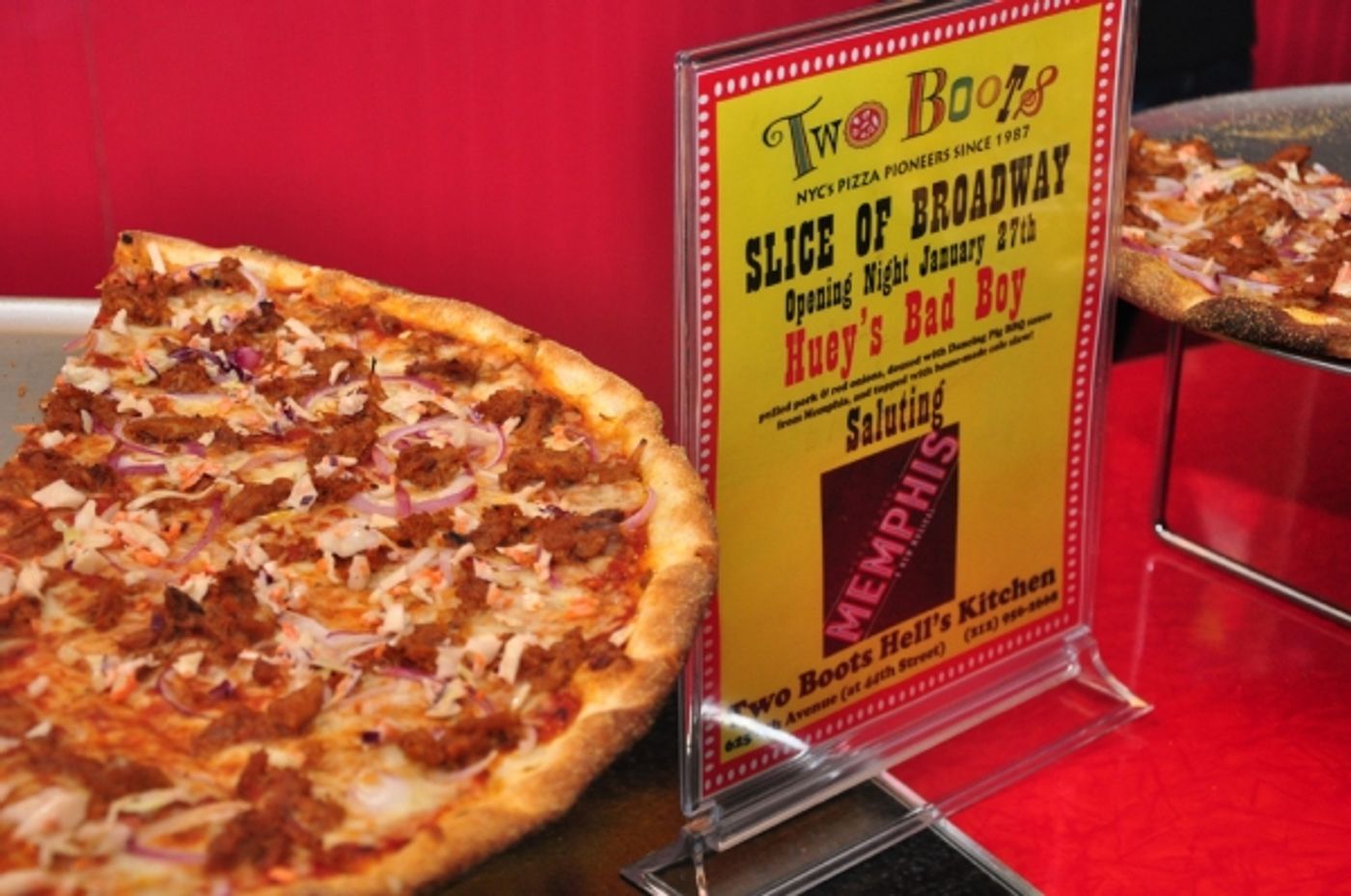 Photo Coverage: 'A Slice of Broadway' Honors MEMPHIS with 'Huey's Bad Boy' Pizza  Image
