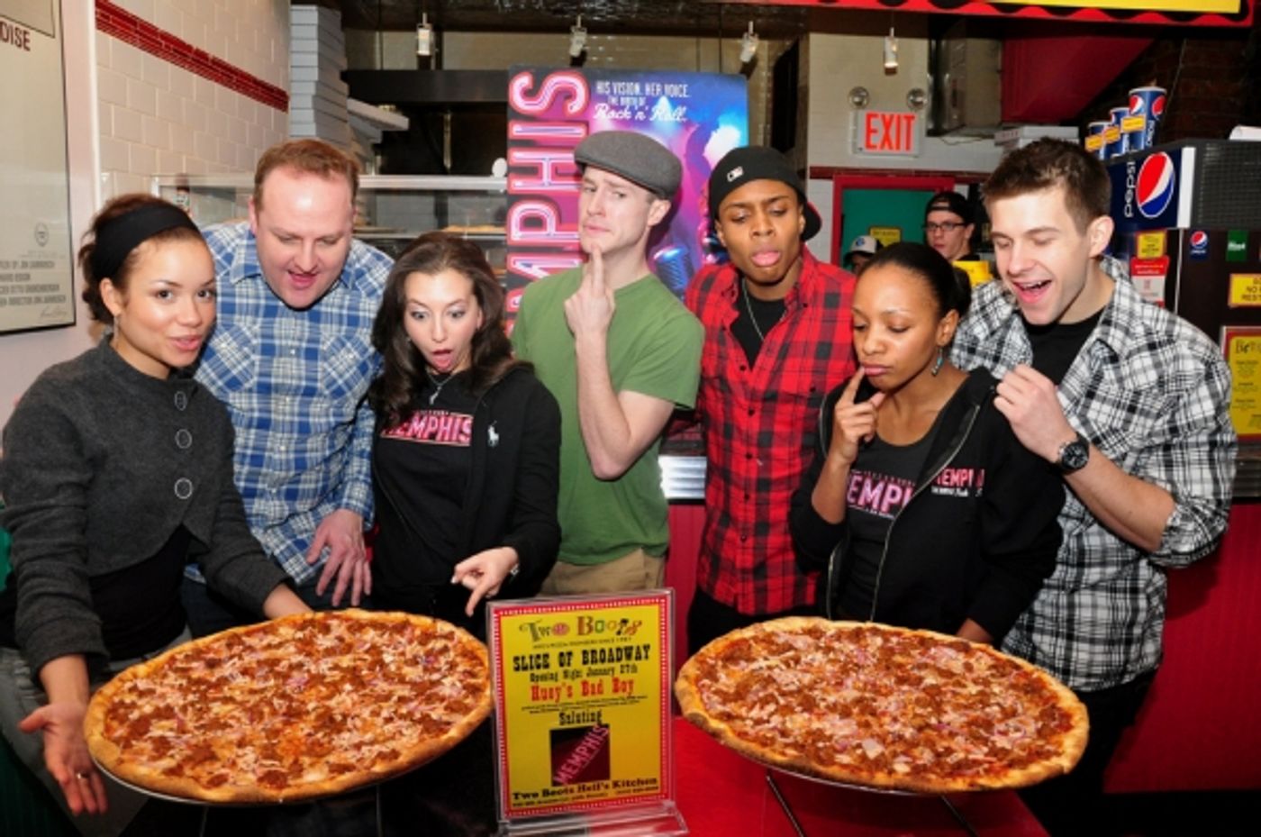 Photo Coverage: 'A Slice of Broadway' Honors MEMPHIS with 'Huey's Bad Boy' Pizza  Image