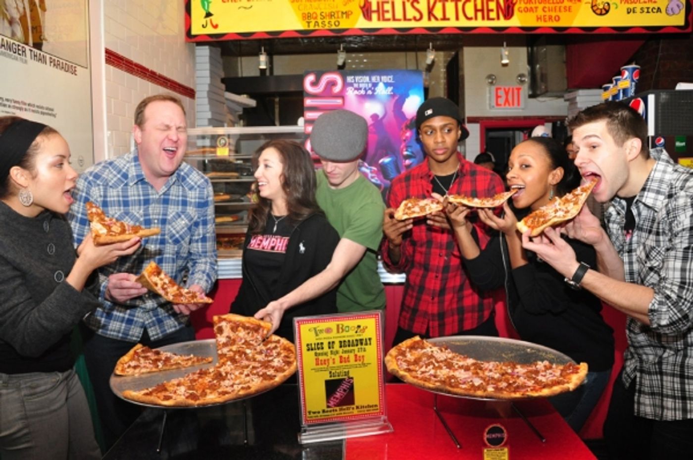 Photo Coverage: 'A Slice of Broadway' Honors MEMPHIS with 'Huey's Bad Boy' Pizza  Image