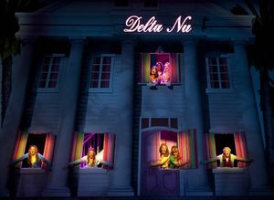 Susan McFadden, Amy Lennox, Ibinabo Jack, and the Cast of LEGALLY BLONDE Photo