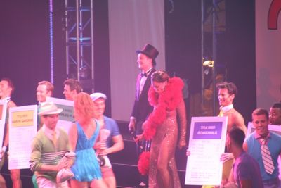 Euan Morton and Vanessa Williams with The Best Game in Town Performers Photo